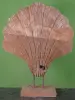 Product image 3 of the product “A shell made from teak wood on a stand ”